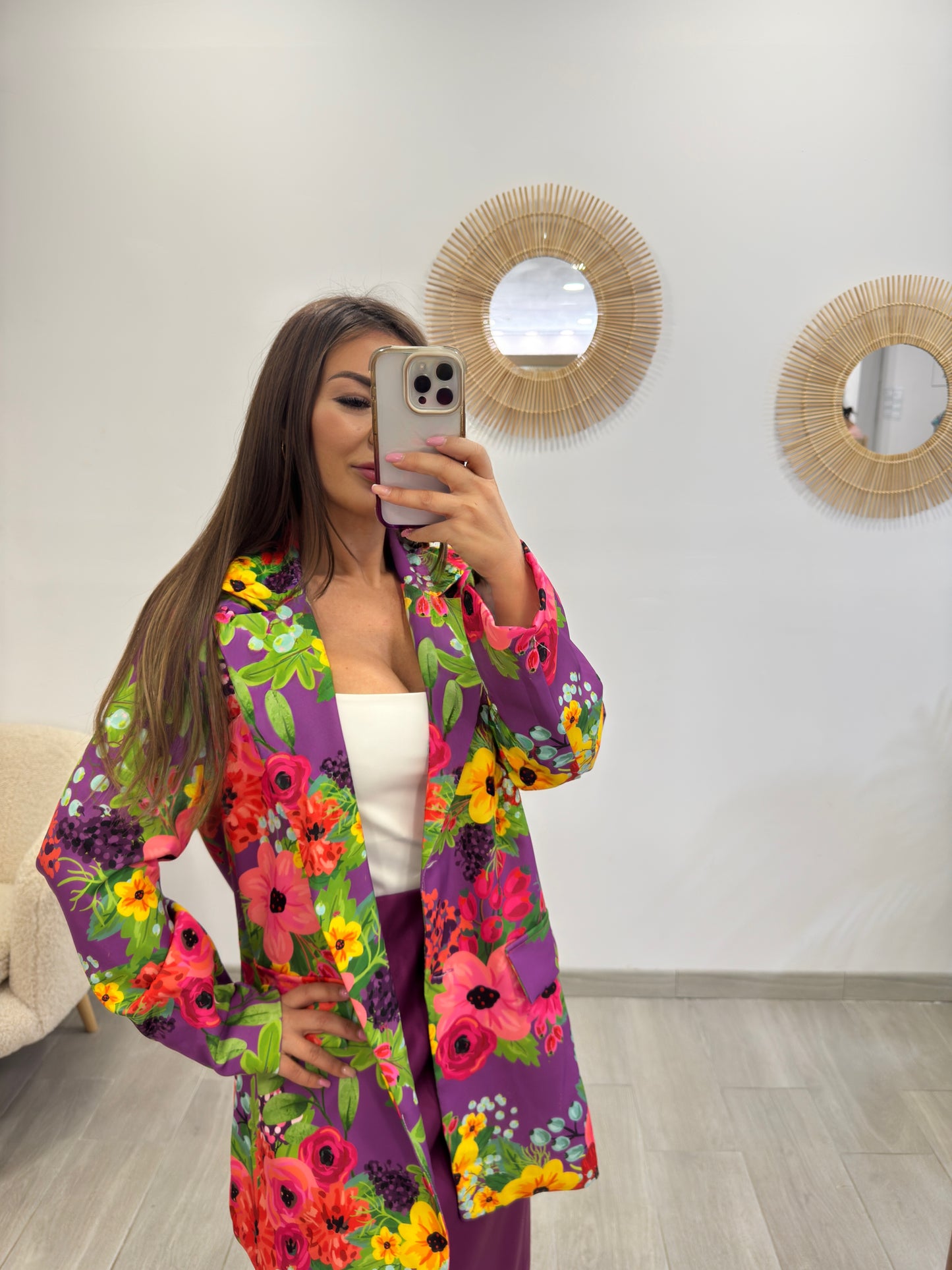 CHAQUETA FLORAL