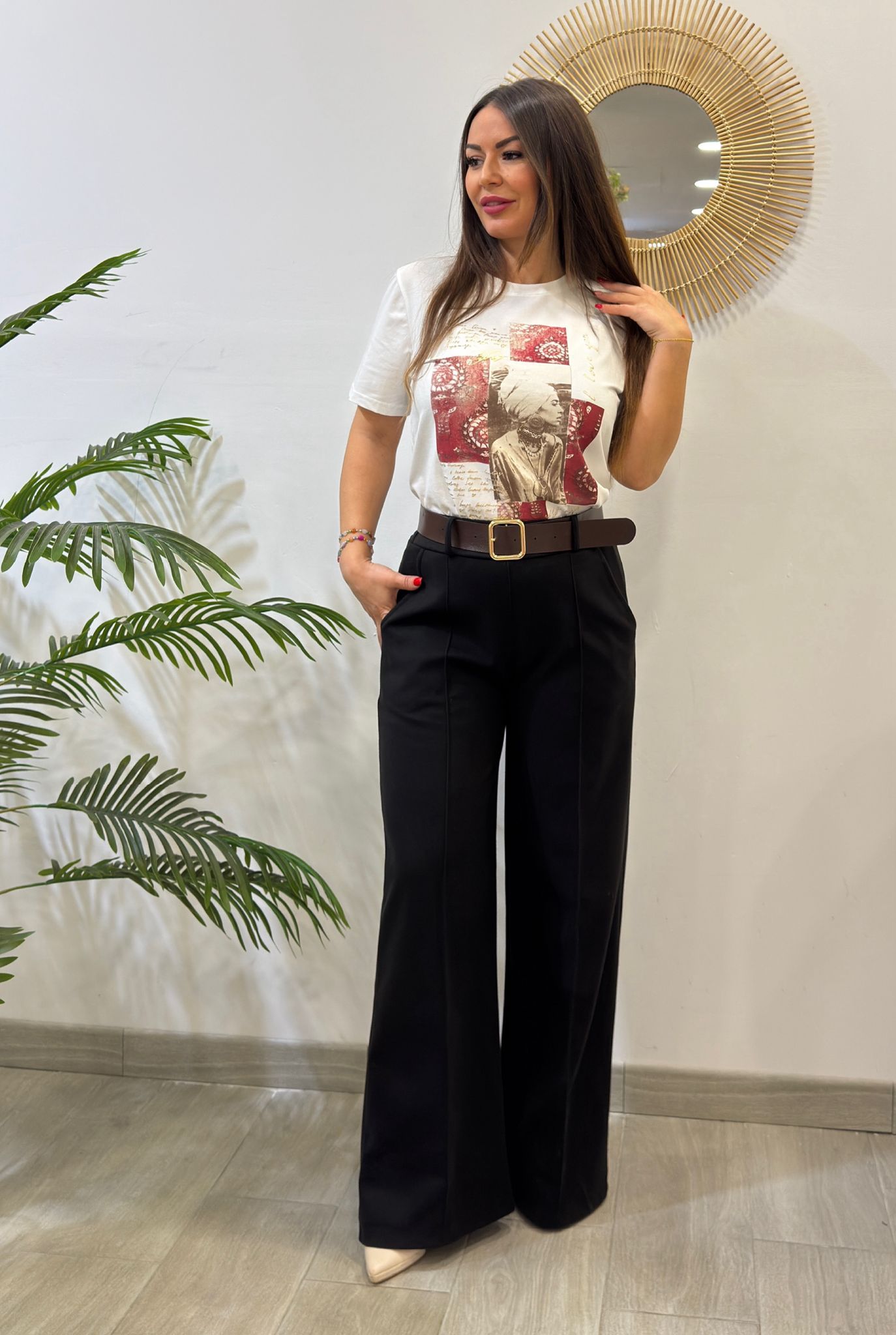 CAMISETA ÁFRICA BURDEOS