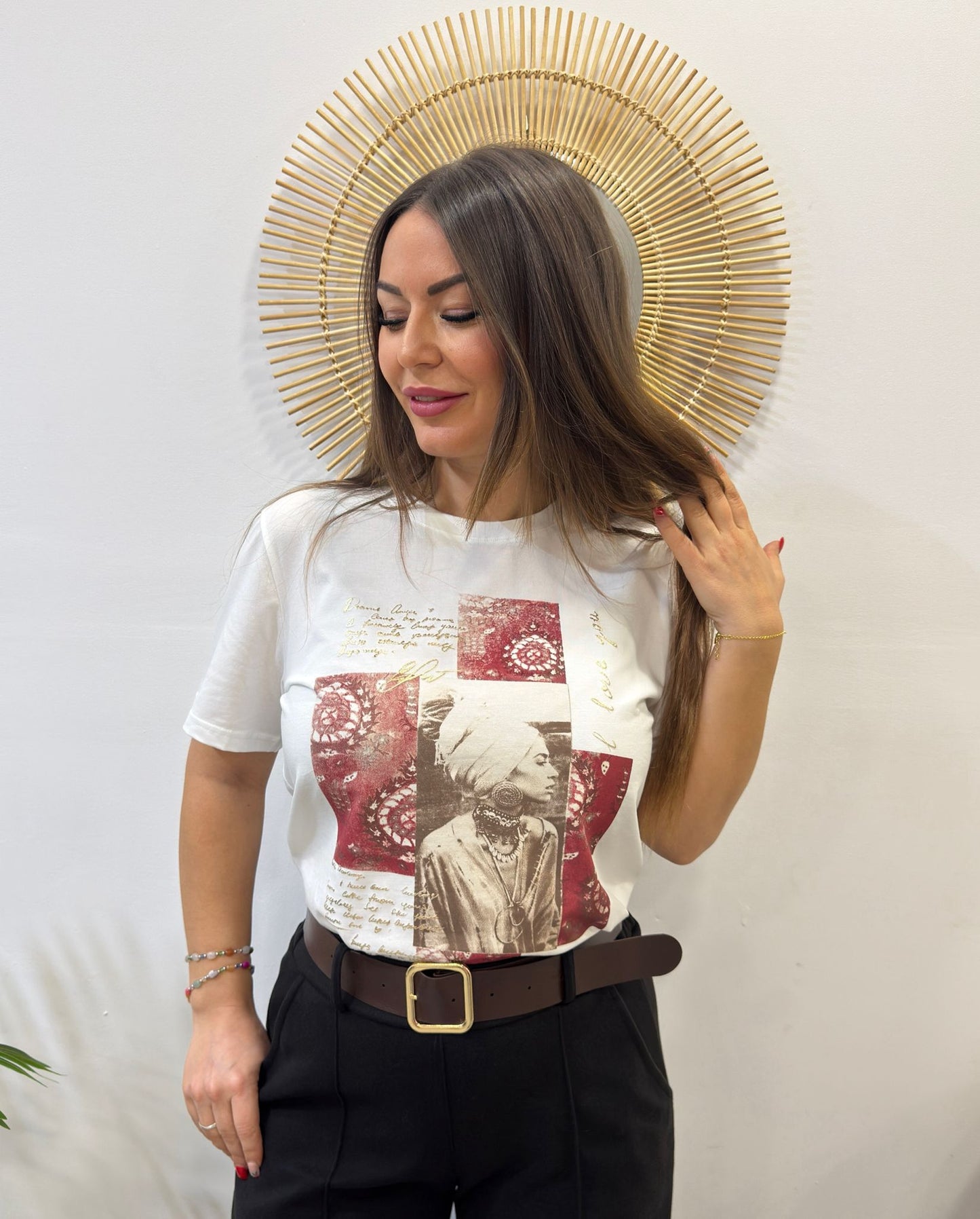 CAMISETA ÁFRICA BURDEOS