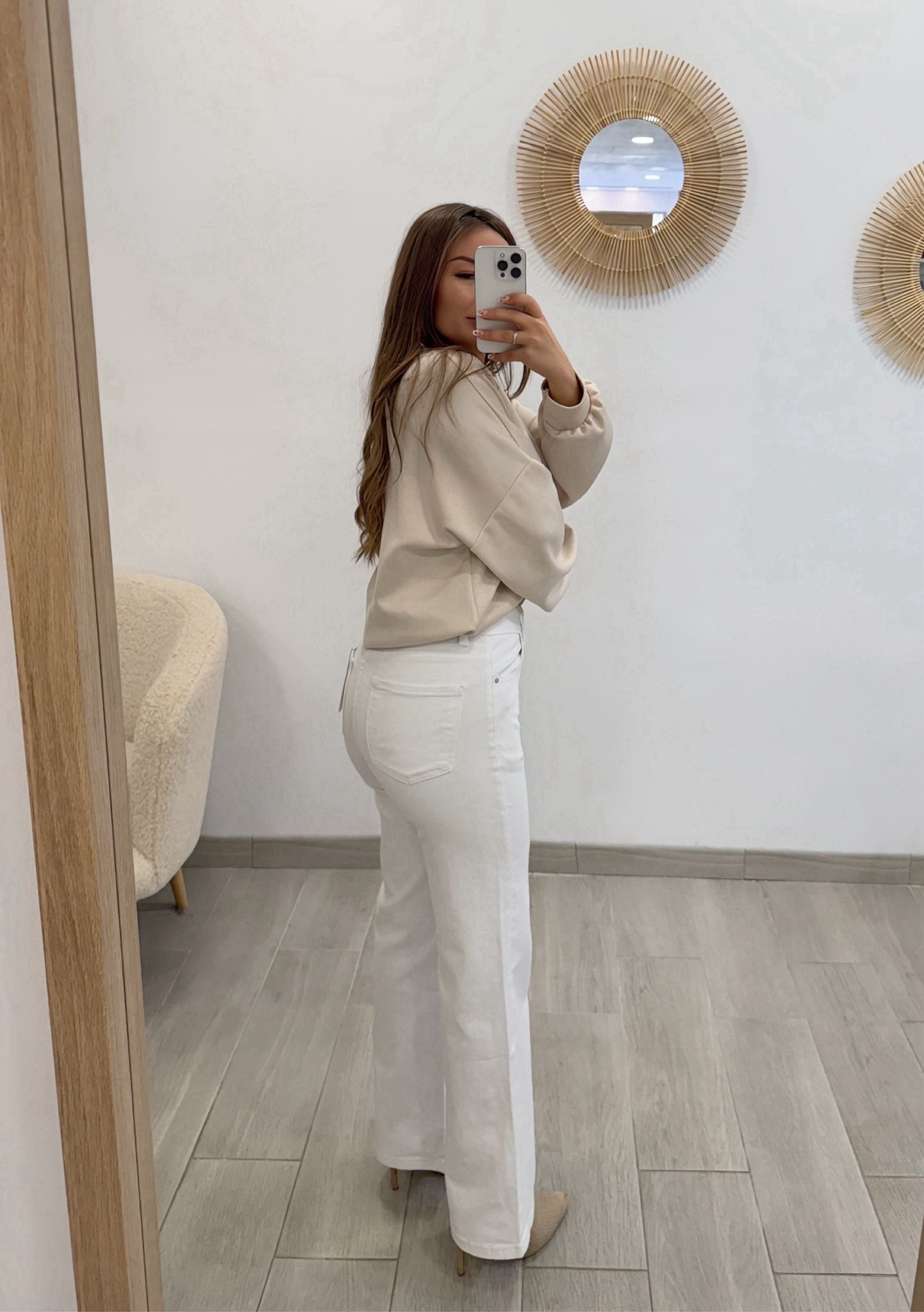 JEANS RECTOS BLANCO