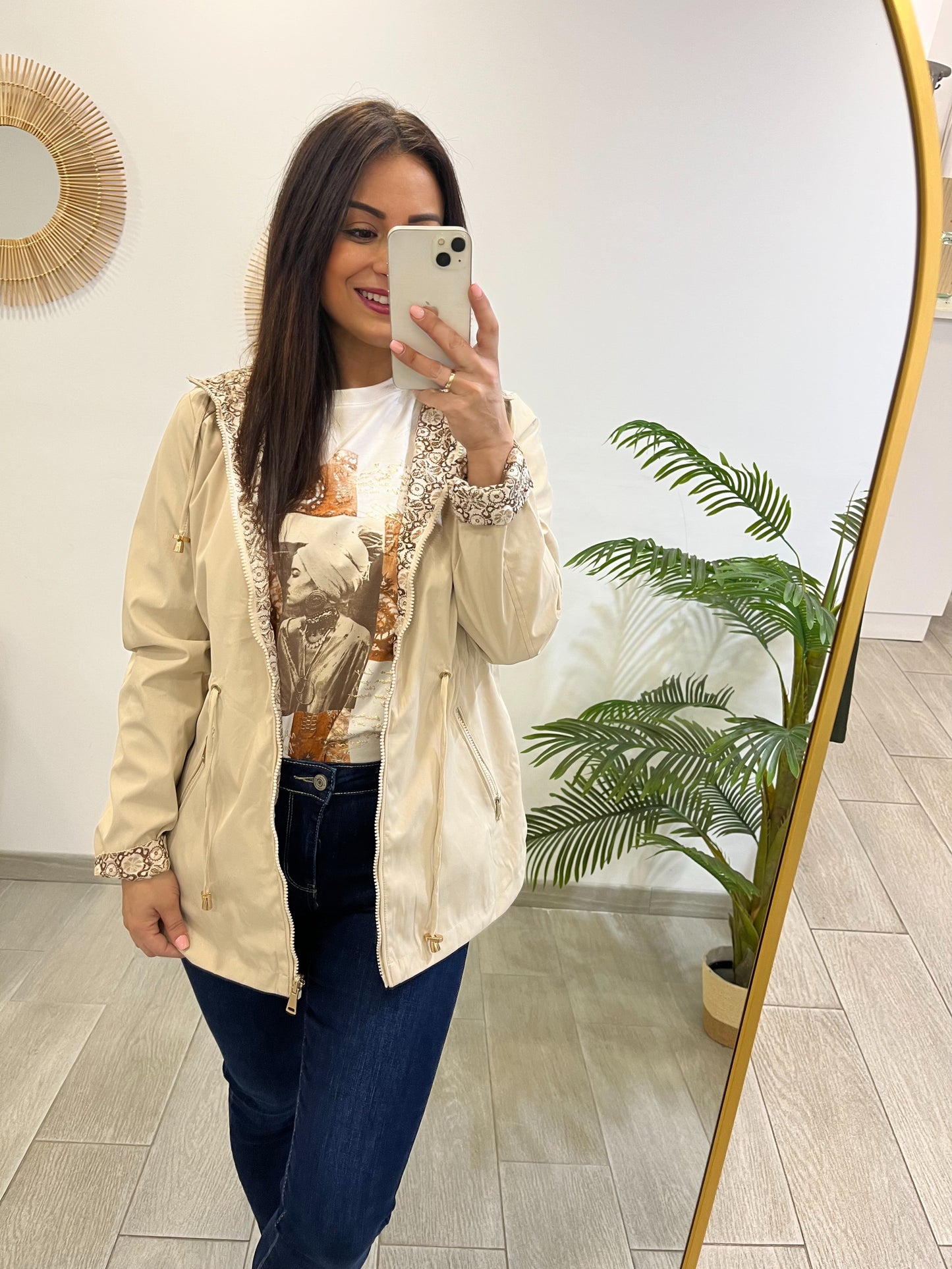 PARKA REVERSIBLE BEIGE
