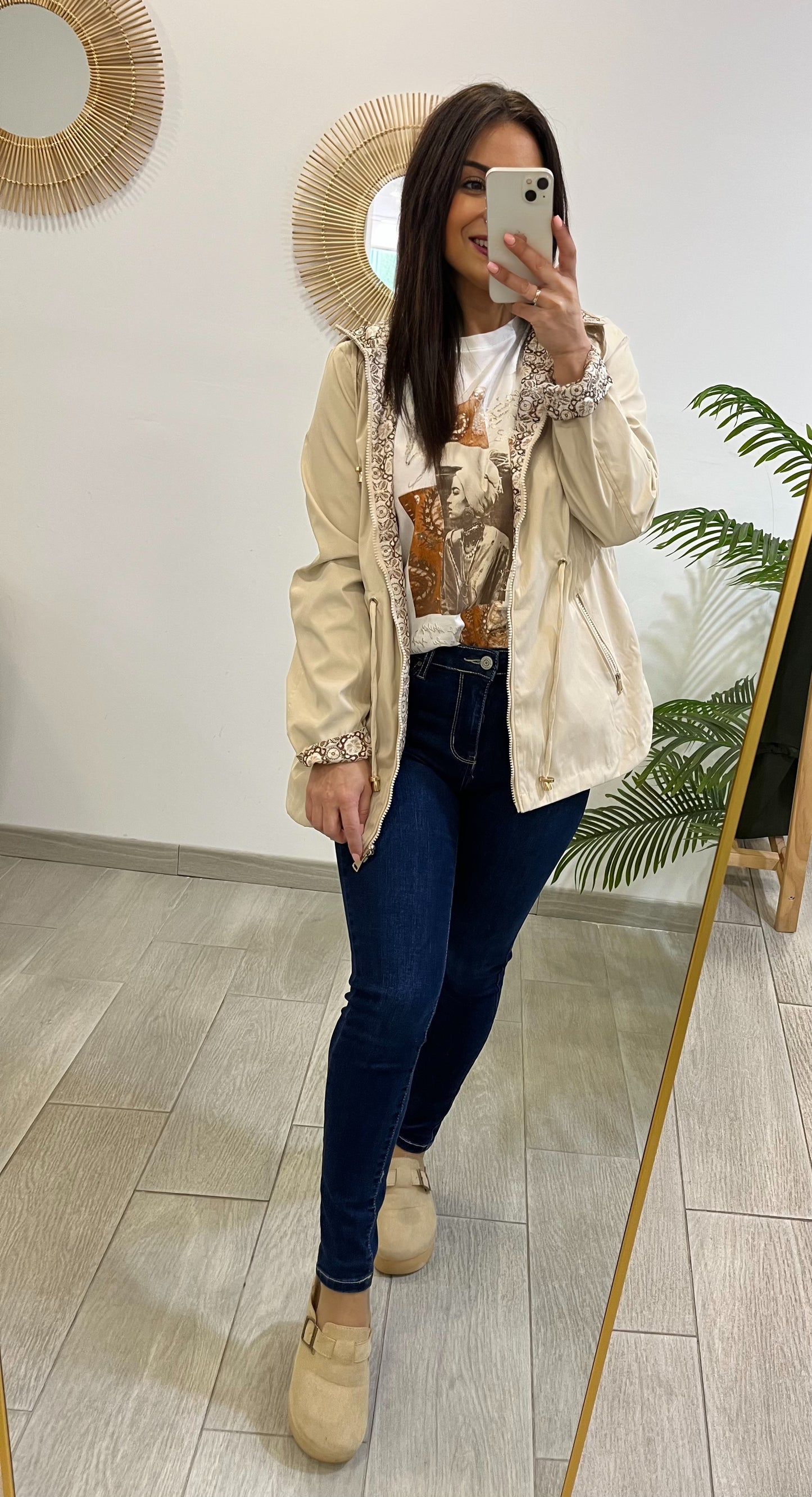 PARKA REVERSIBLE BEIGE