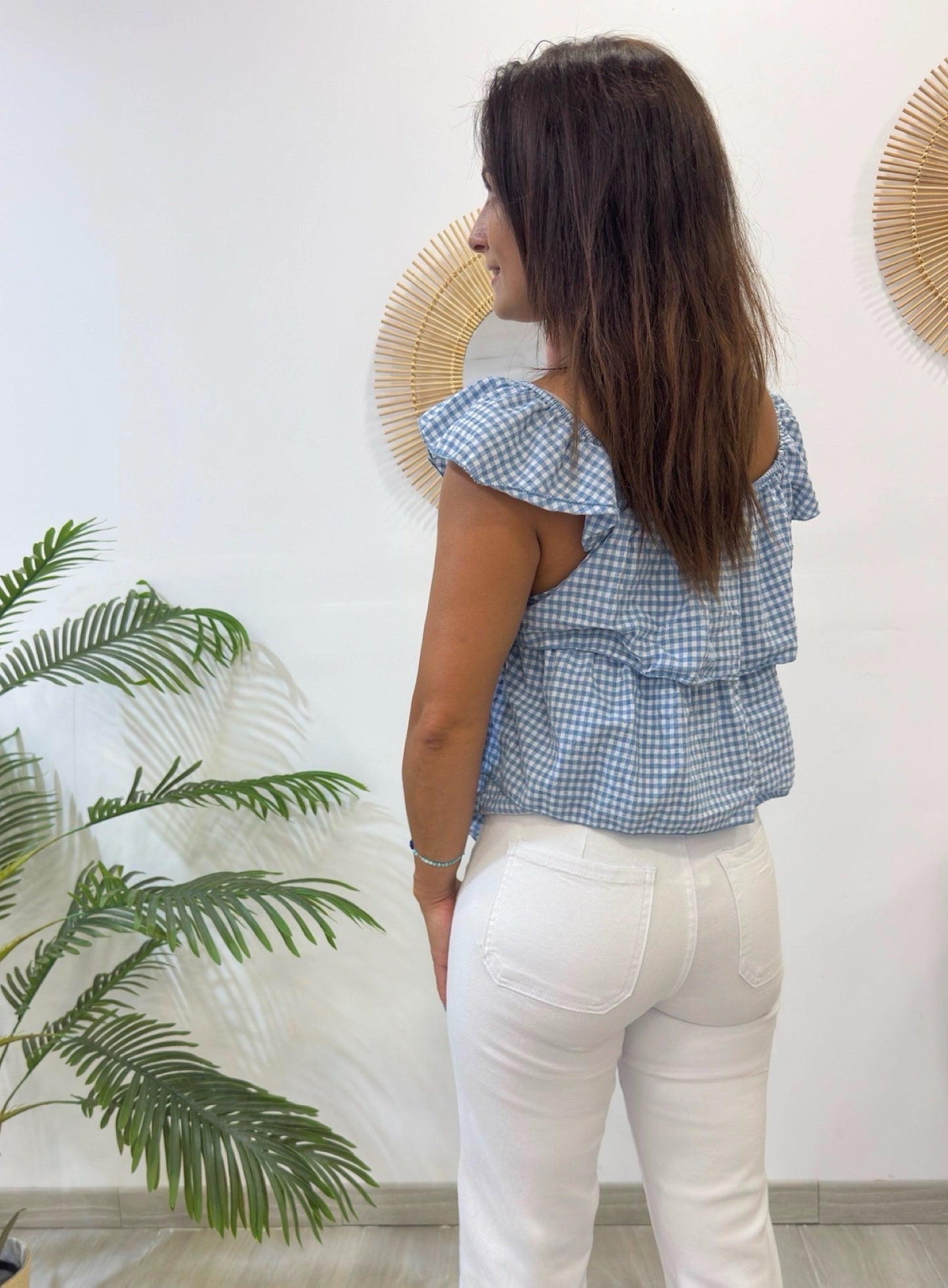 JEANS BLANCO BOTONES