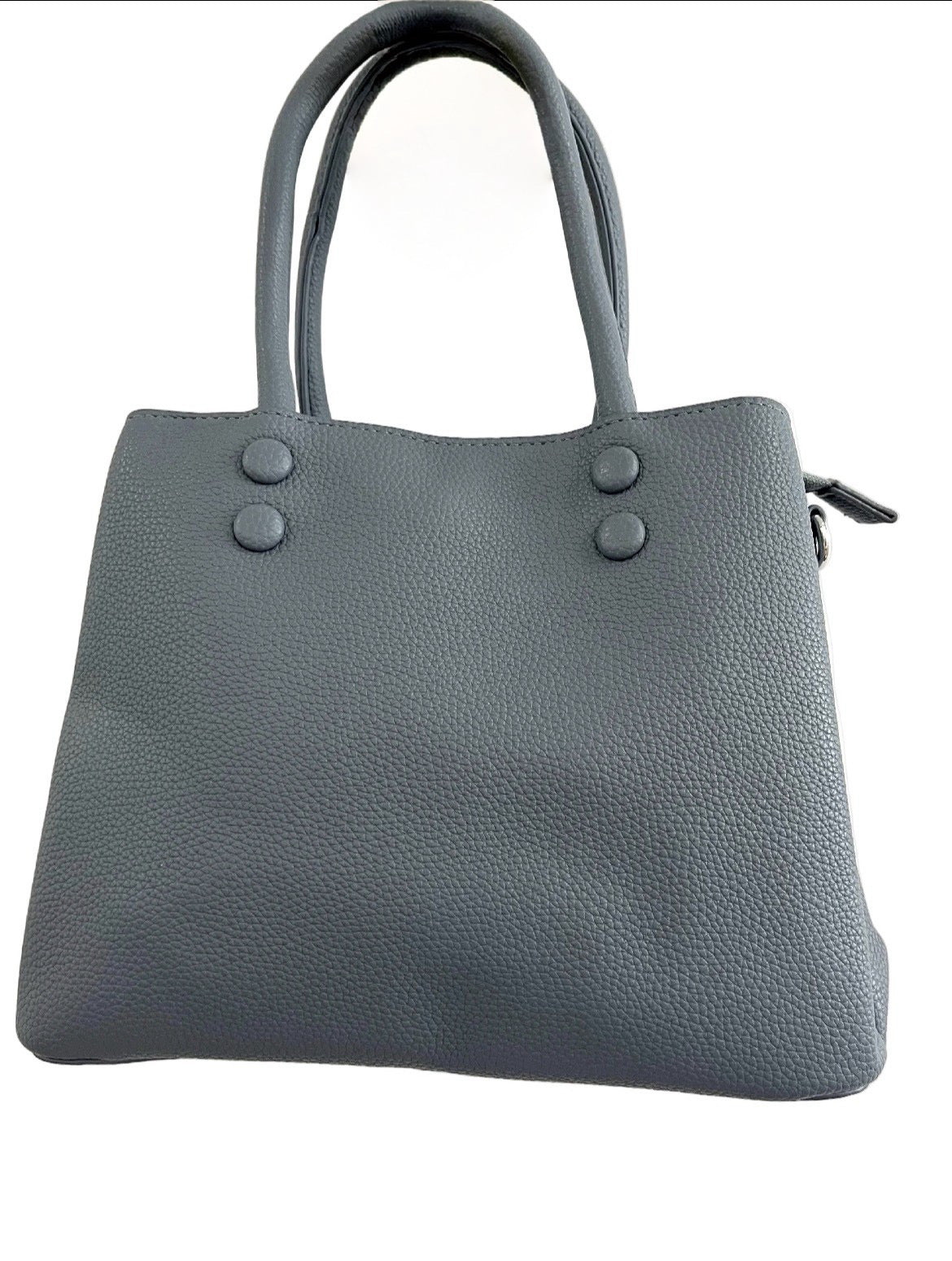 BOLSO EFECTO PIEL AZUL