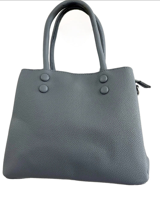 BOLSO EFECTO PIEL AZUL