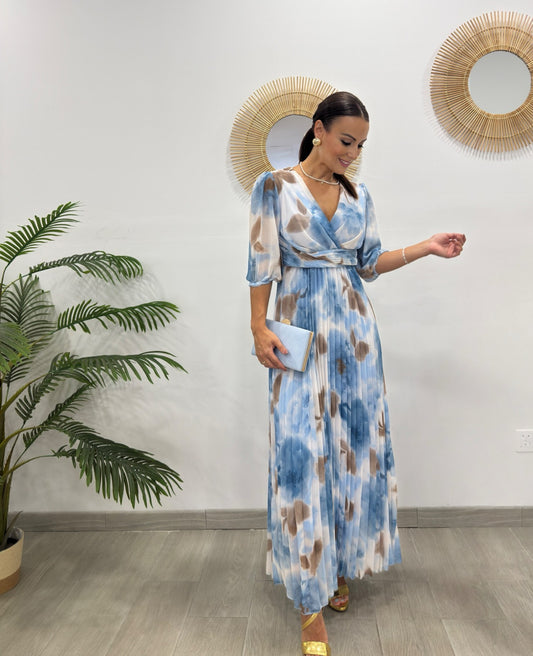 VESTIDO CELESTE