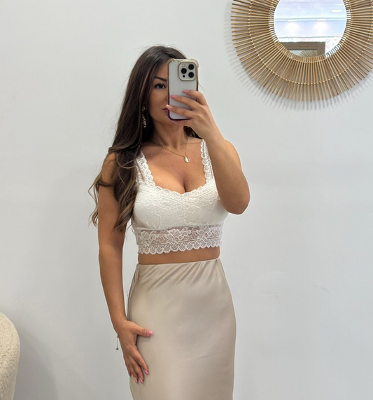 BRALETTE ENCAJE BLANCO