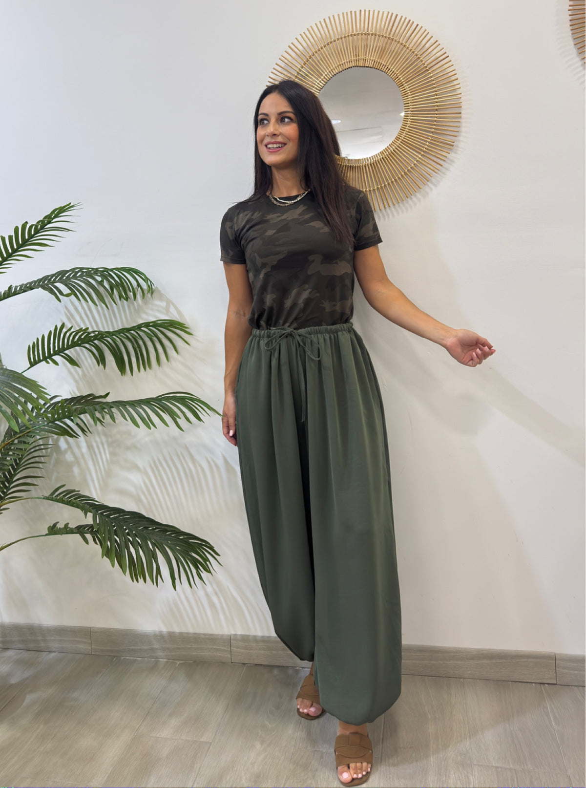 PANTALÓN  BOMBACHO VERDE