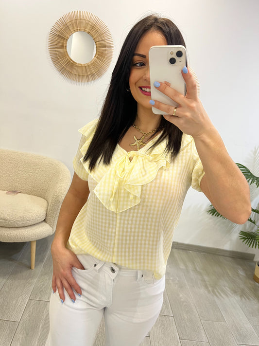 BLUSA VICHY AMARILLA
