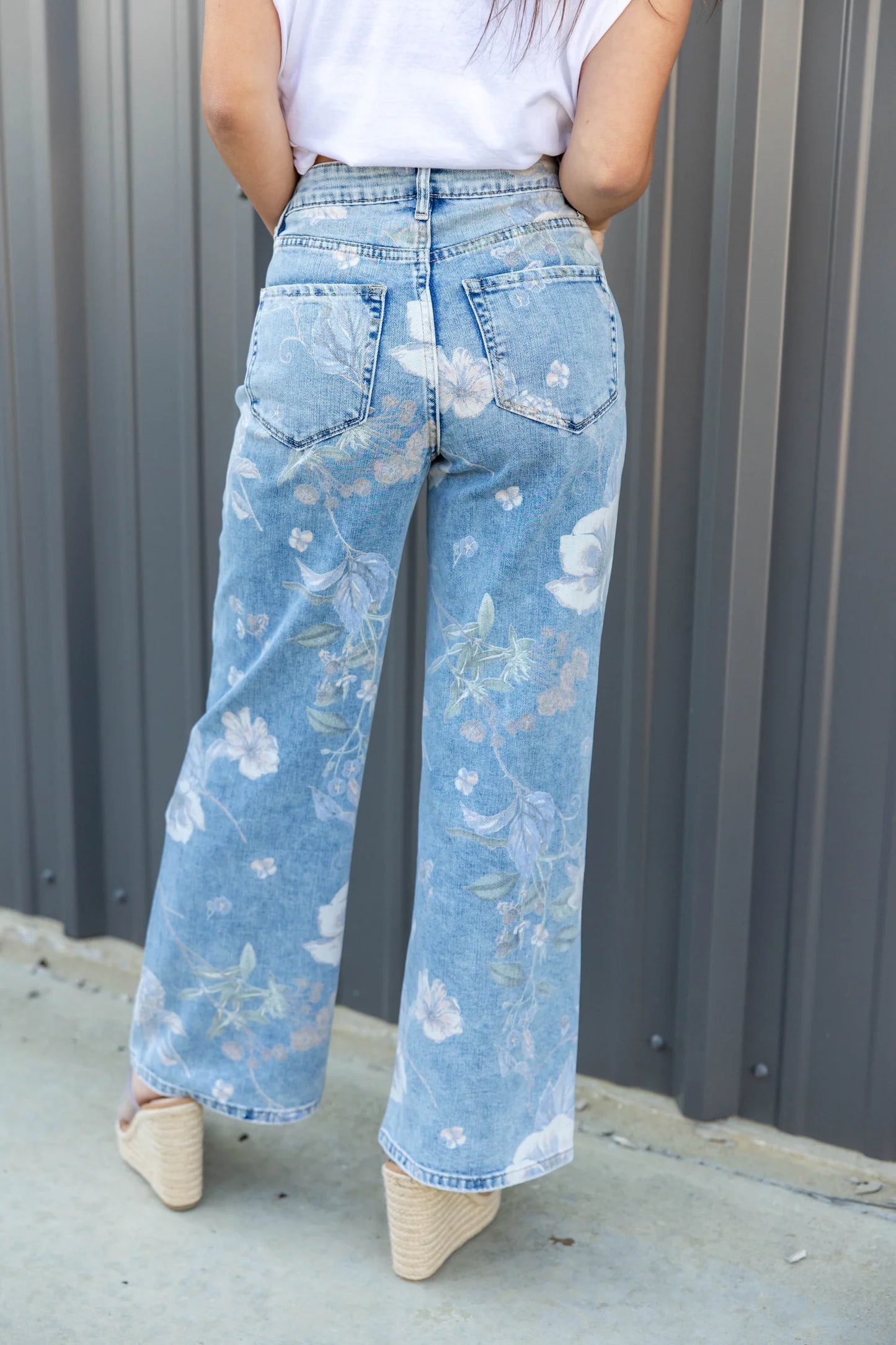 JEANS FLORES WIDE LEG