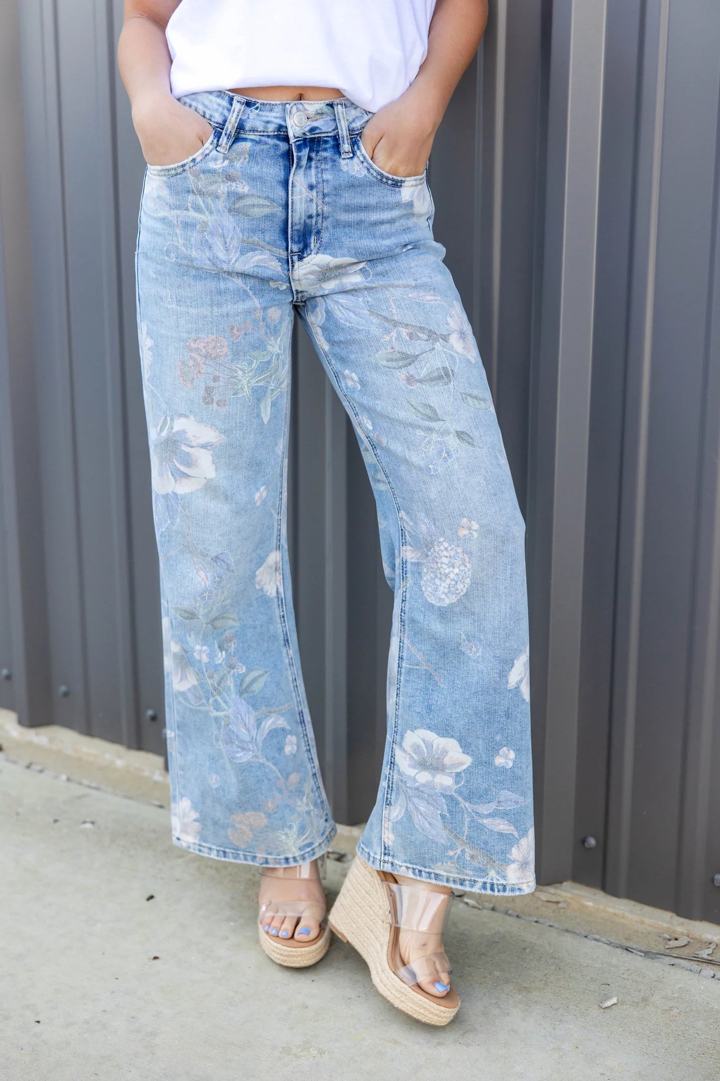 JEANS FLORES WIDE LEG