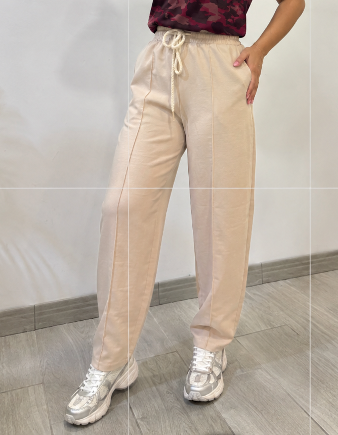 PANTALÓN BALLOON SPORT BEIGE
