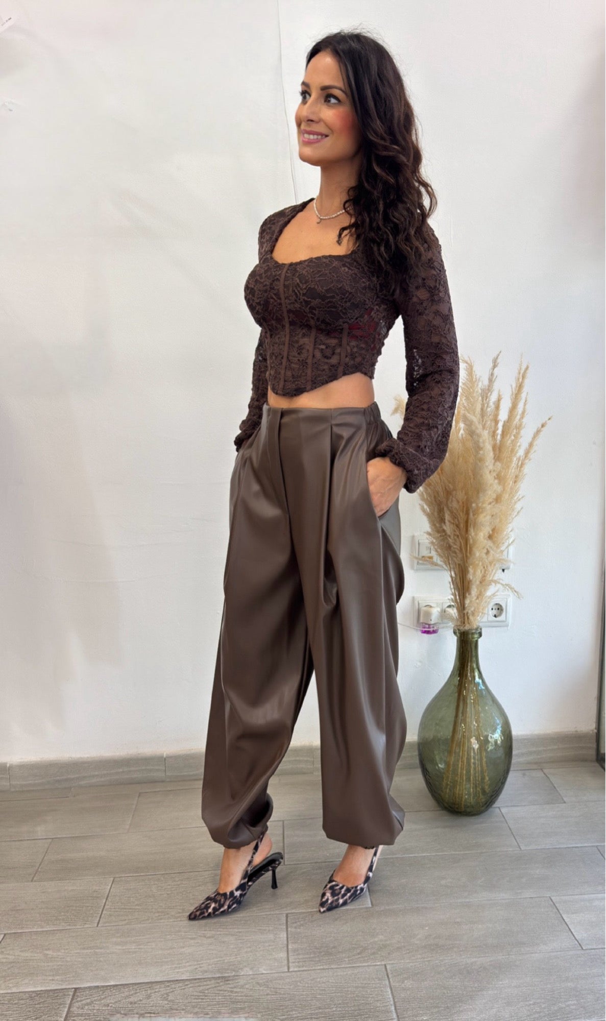 TOP CORSETERO CHOCOLATE
