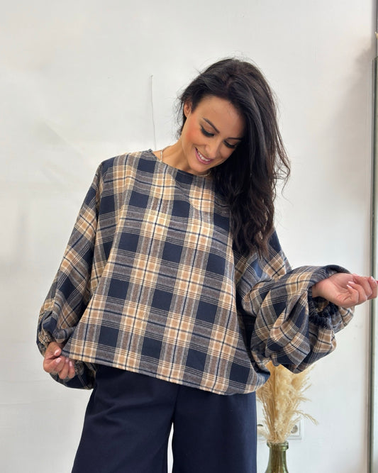 BLUSA FRANELA CUADROS