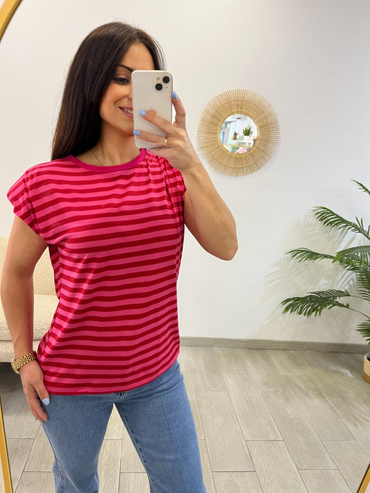 CAMISETA RAYAS HOMBRERAS