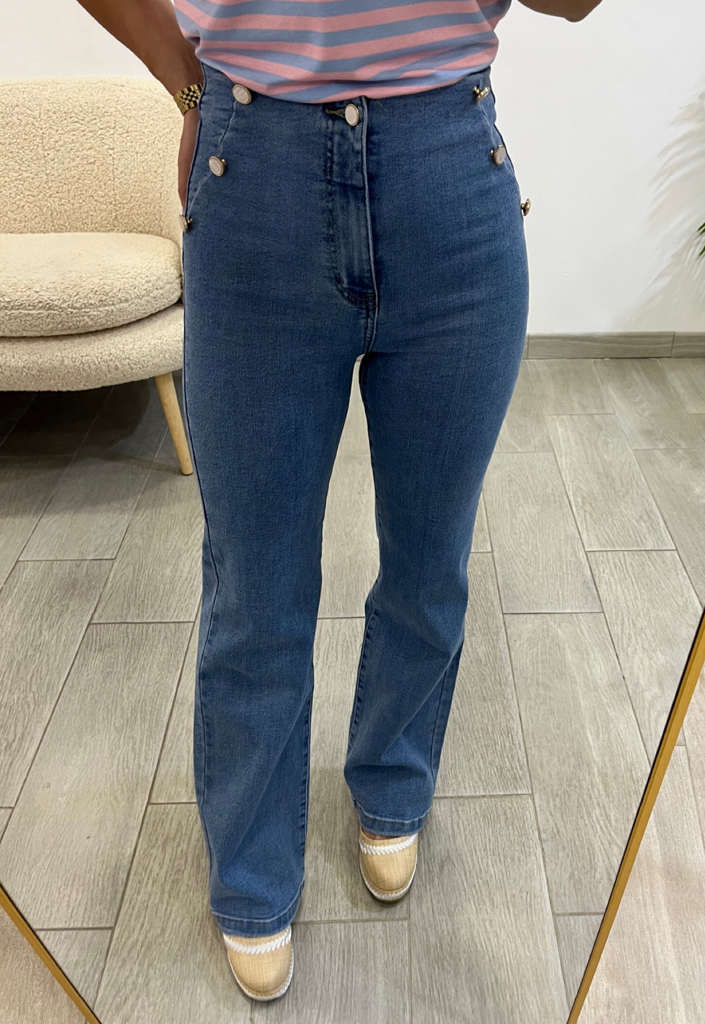 JEANS BOTONES