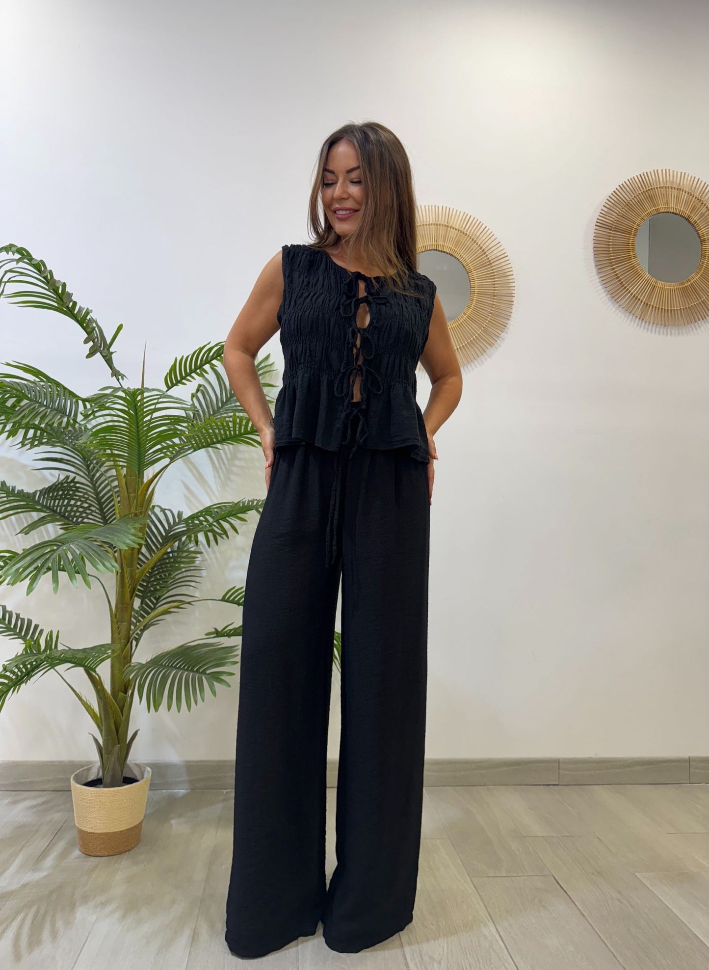 PANTALÓN FLUIDO NEGRO