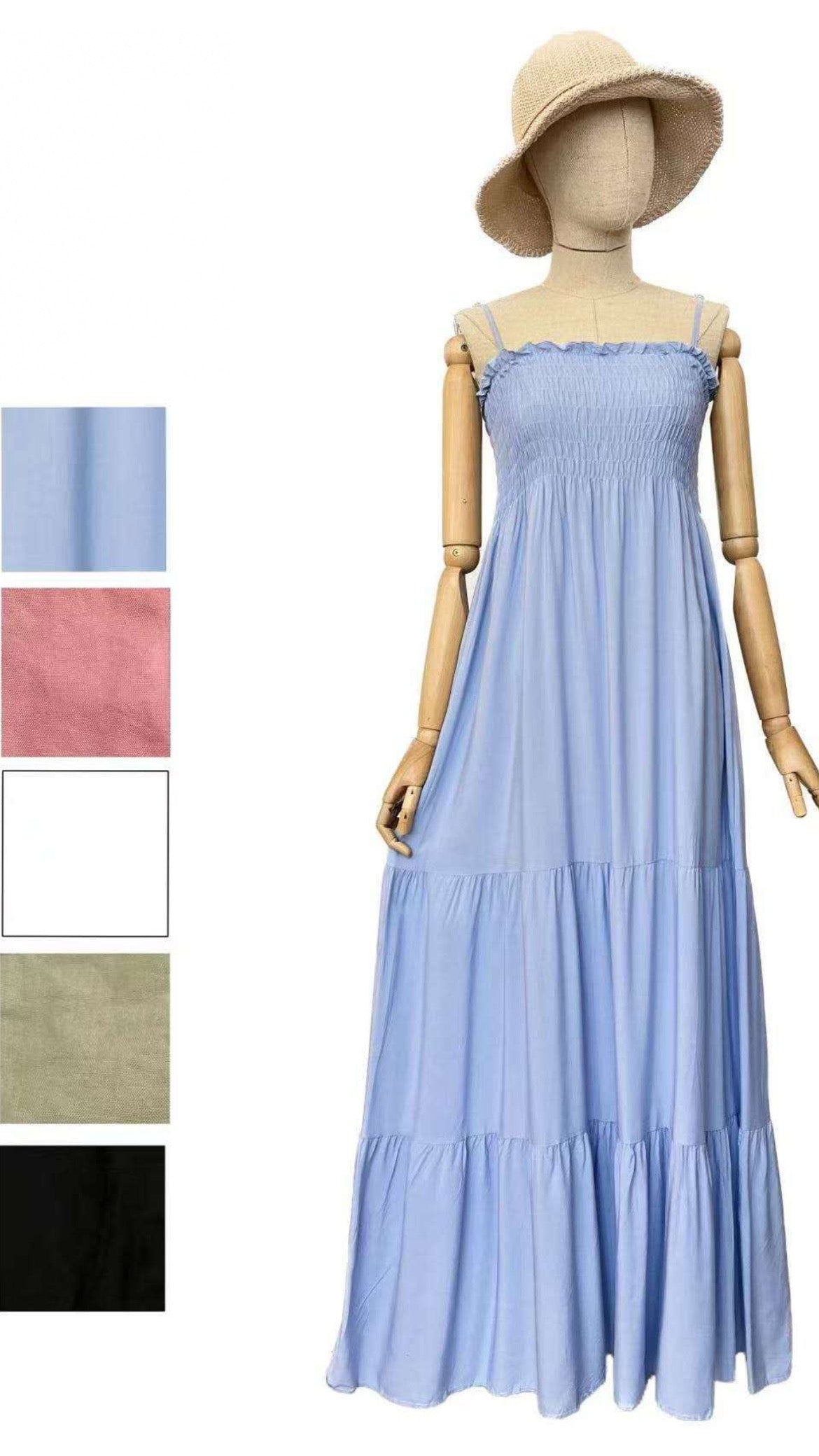 VESTIDO PECHO NIDO DE ABEJA