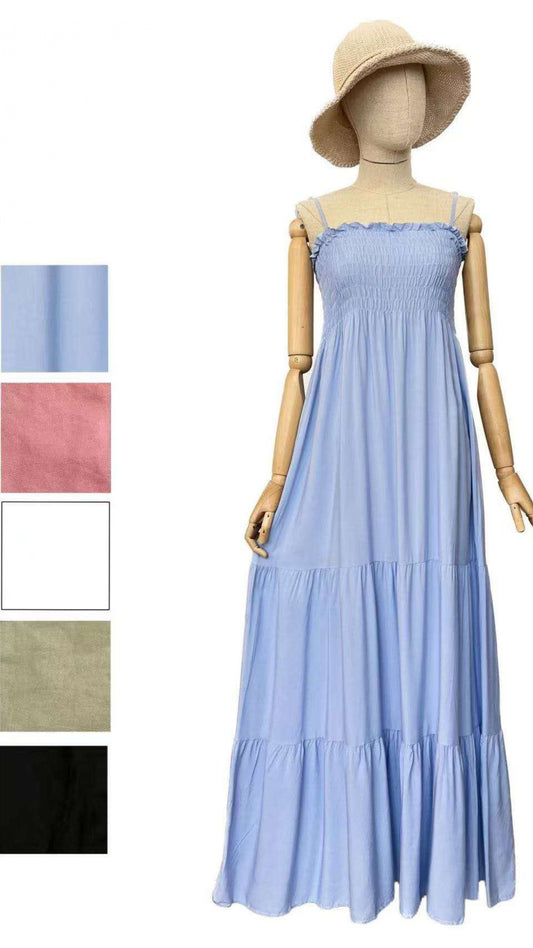 VESTIDO PECHO NIDO DE ABEJA