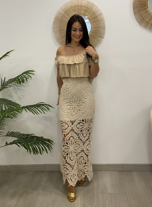 FALDA MARAVILLA BEIGE