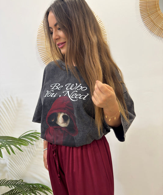 MAXI CAMISETA PERRITO CAPUCHA