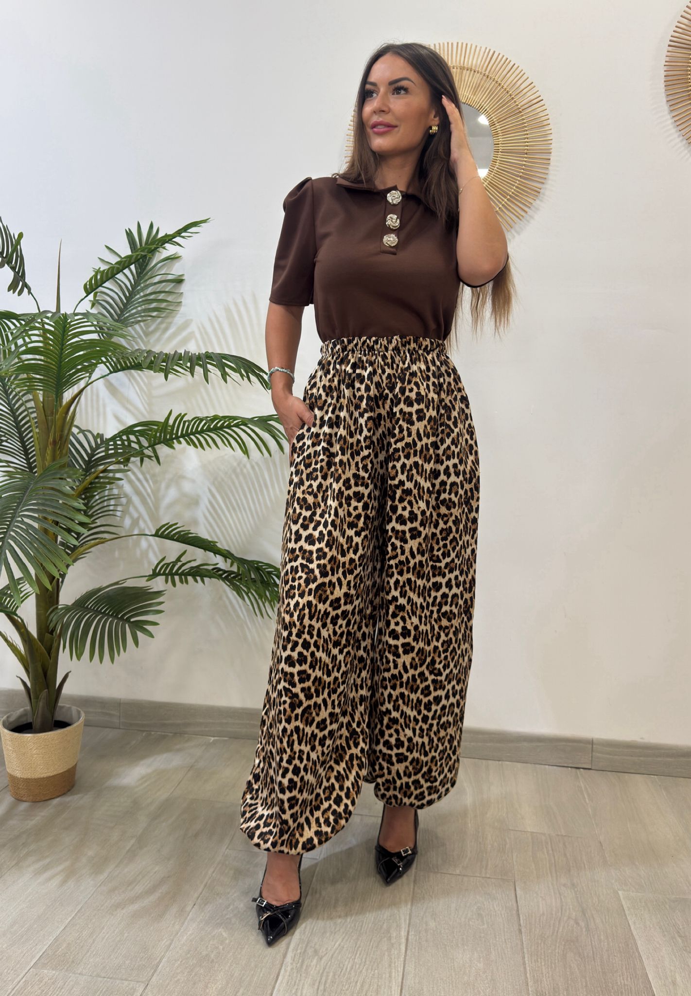 PANTALÓN SATÉN ANIMAL PRINT