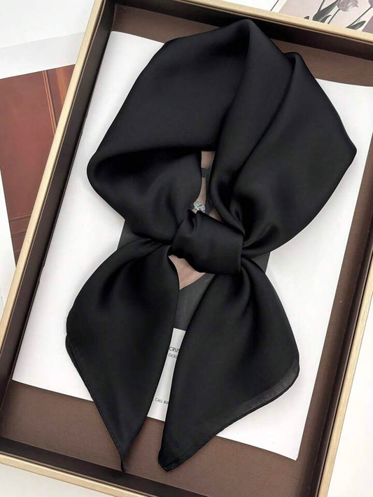 PAÑUELO SATINADO NEGRO - Lolitas