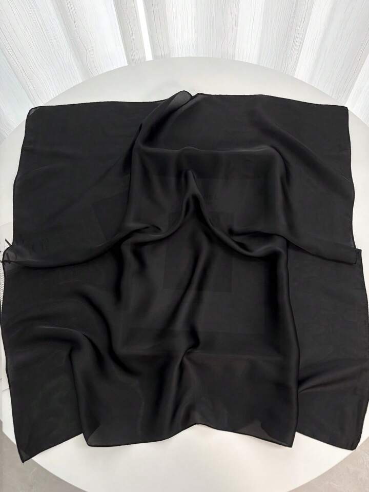 PAÑUELO SATINADO NEGRO - Lolitas