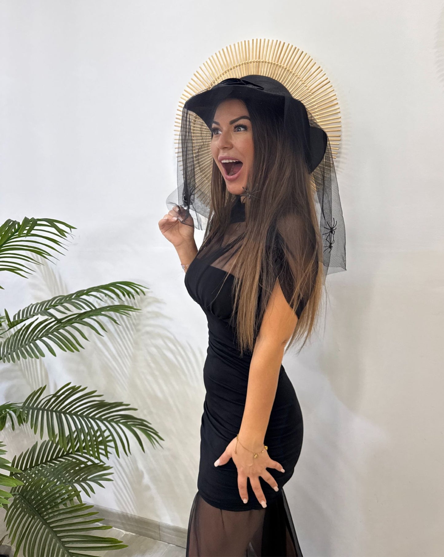 VESTIDO TULL DRAPEADO