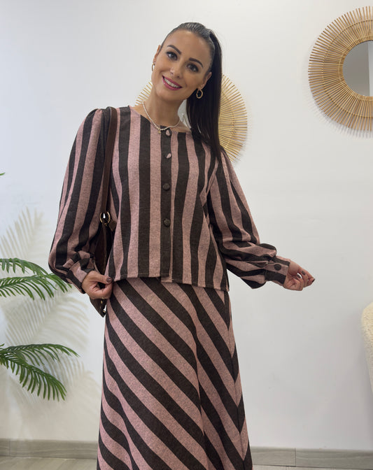 BLUSA ABOTONADA RAYAS