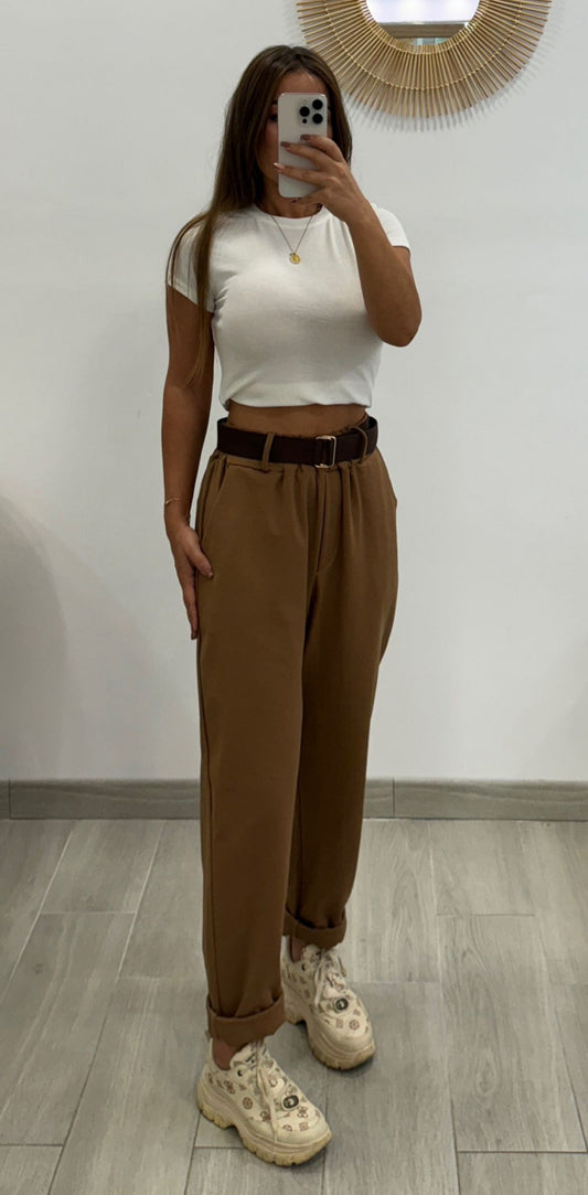 PANTALÓN SLOUCHY CAMEL